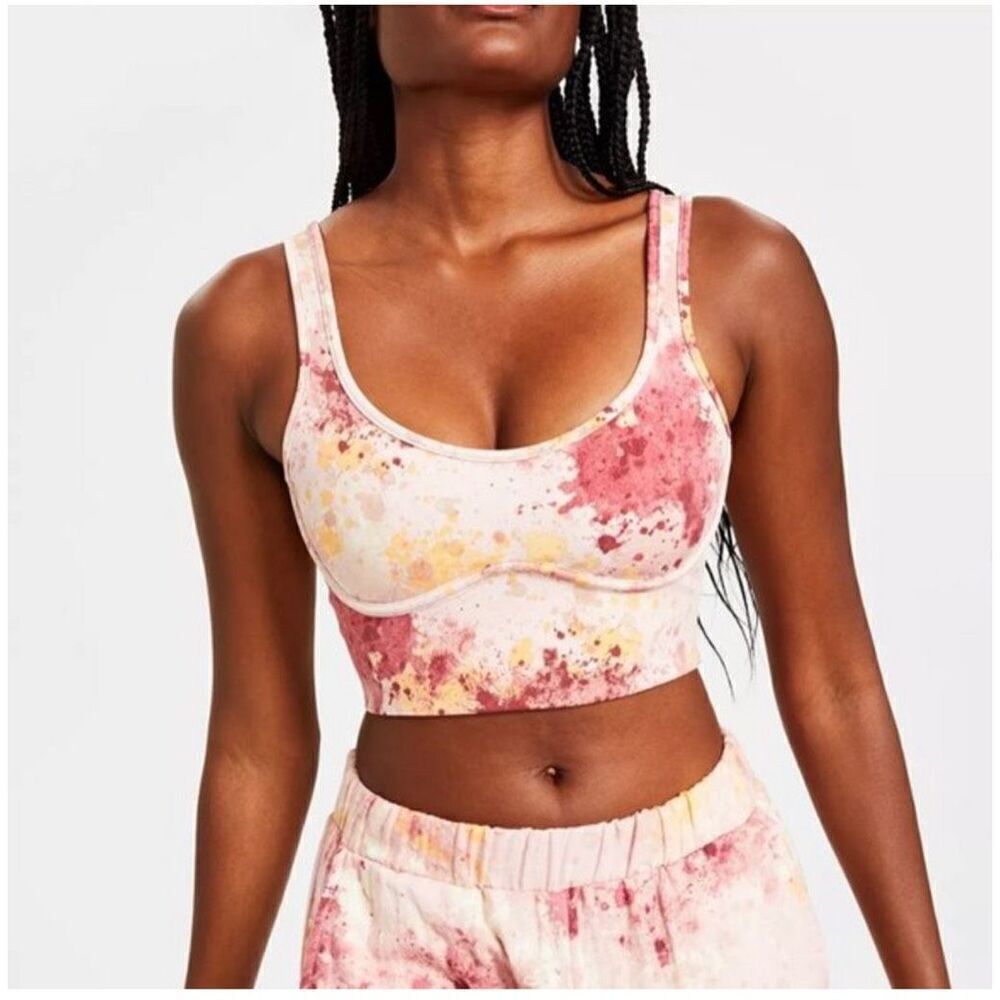 Jenni style not size NWT pink watercolor sports bra size 3X